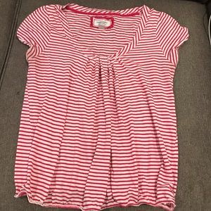 Pink/white striped top